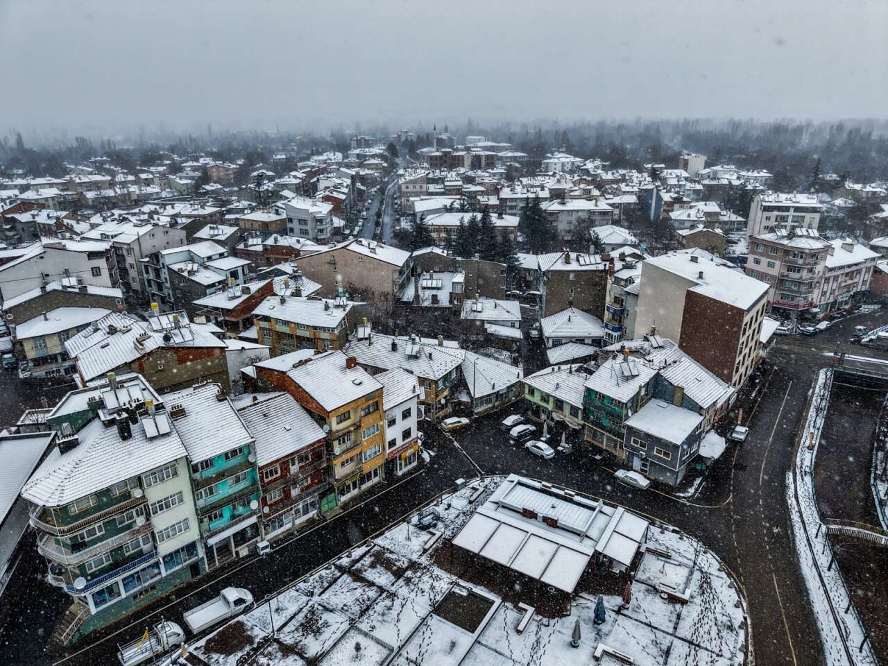 Konya’nın bu ilçesine kar çok yakıştı 11